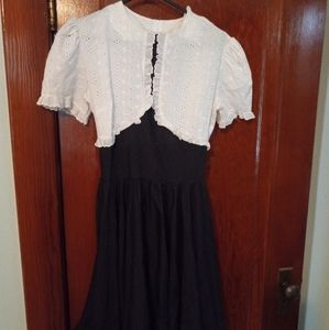 Vintage black and white "maid's" dress